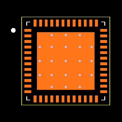 DAC3162IRGZT Footprint