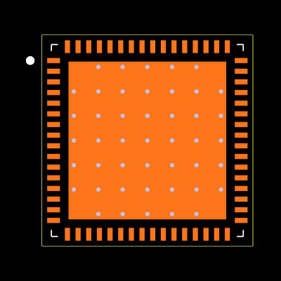 DAC3164IRGCR Footprint