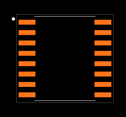 DAC7616UB Footprint