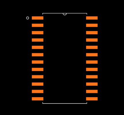 DAC7801KU/1K Footprint