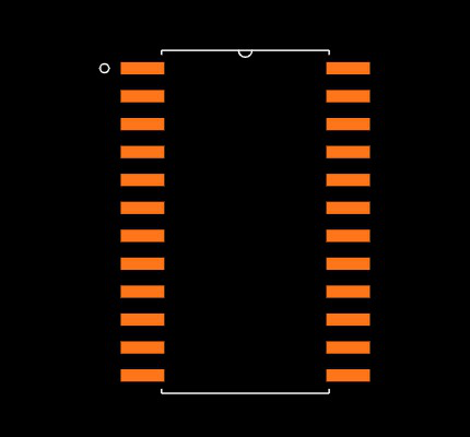 DAC7801KU Footprint