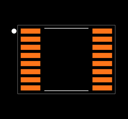 DAC8554IPW Footprint