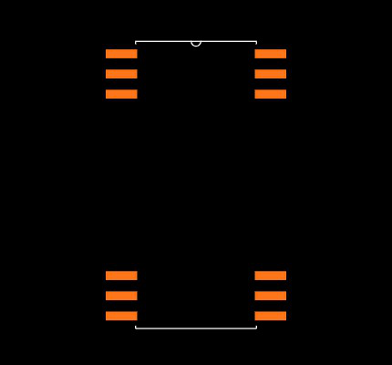DCR010505UE4 Footprint