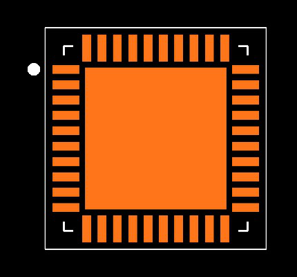 DP83848QSQE/NOPB Footprint