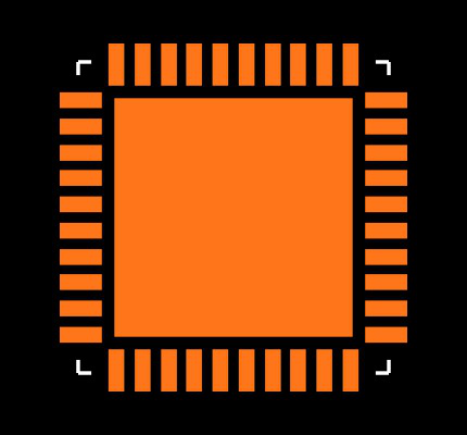 DP83848TSQ/NOPB Footprint