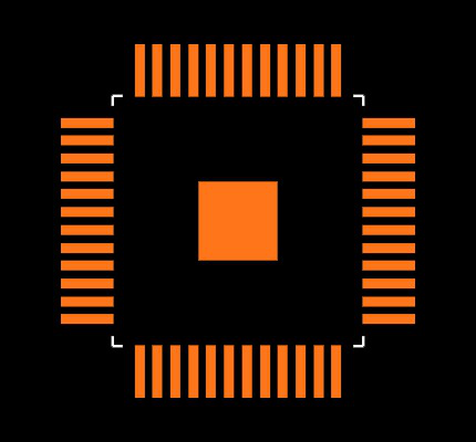 DP83848VYB/NOPB Footprint