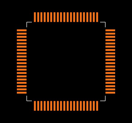 DP83849CVSX/NOPB Footprint