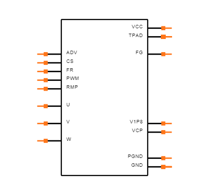 DRV10974PWPR Symbol