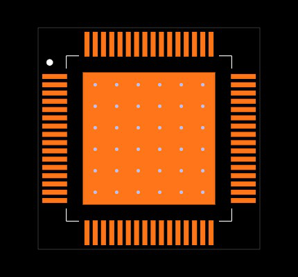 DRV3201QPAPQ1 Footprint