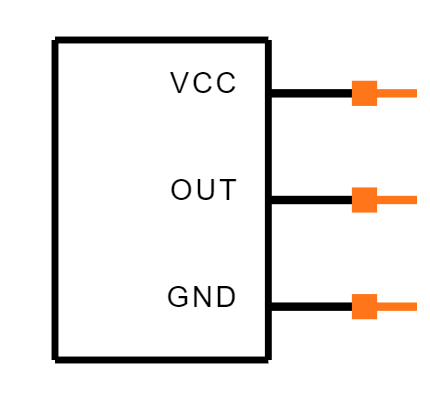 DRV5053VAQDBZT Symbol