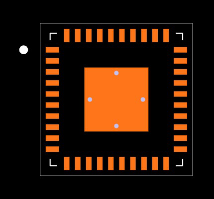 DRV8320RSRHAR Footprint