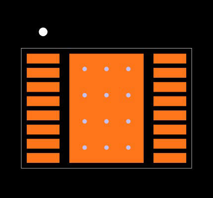 DRV8411APWPR Footprint
