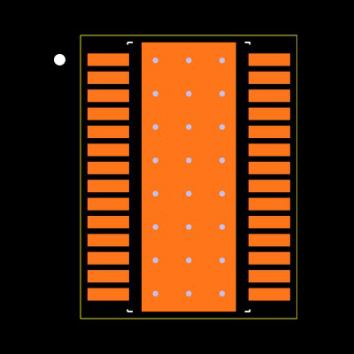DRV8425PWPR Footprint