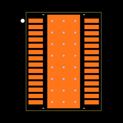 DRV8452SPWPR Footprint