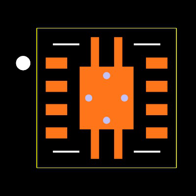 DRV8601DRBT Footprint