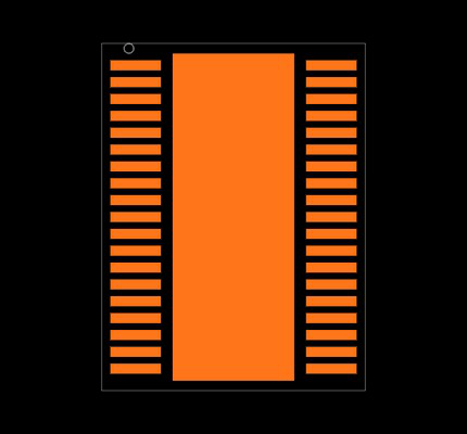 DRV8704DCP Footprint