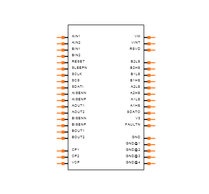 DRV8704DCP Symbol