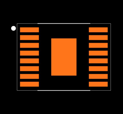 DRV8816PWP Footprint