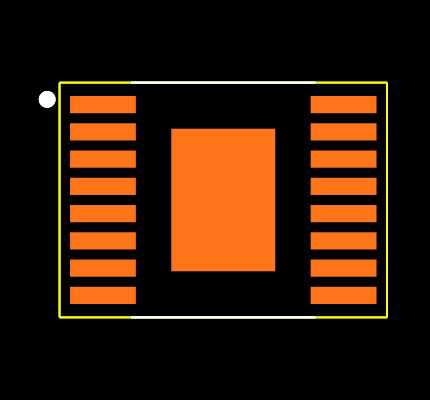 DRV8833CPWPR Footprint