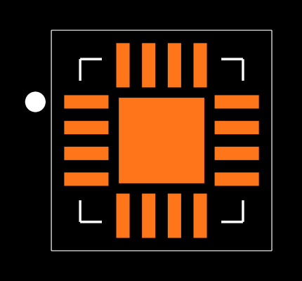 DRV8833CRTET Footprint