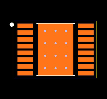 DRV8848PWPR Footprint