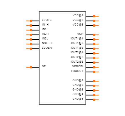 DRV8850RGYT Symbol