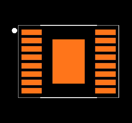 DRV8876QPWPRQ1 Footprint
