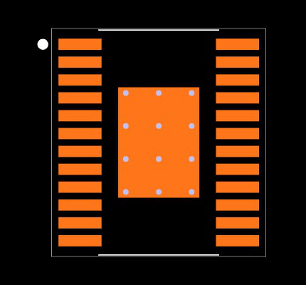 DRV8904QPWPRQ1 Footprint