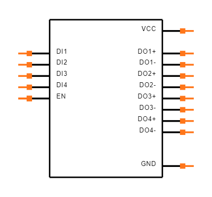 DS34LV87TM/NOPB Symbol
