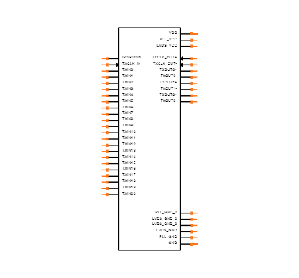 DS90CR215MTD Symbol