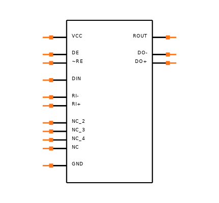 DS90LV019TMTCX Symbol