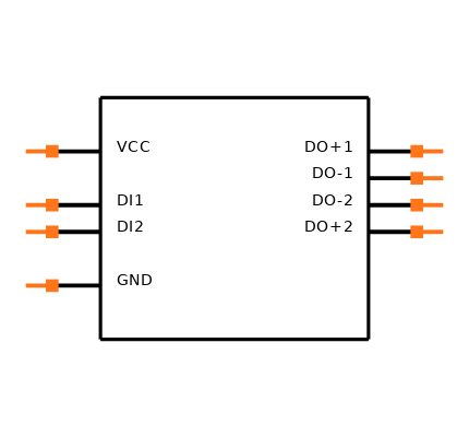 DS90LV027M Symbol