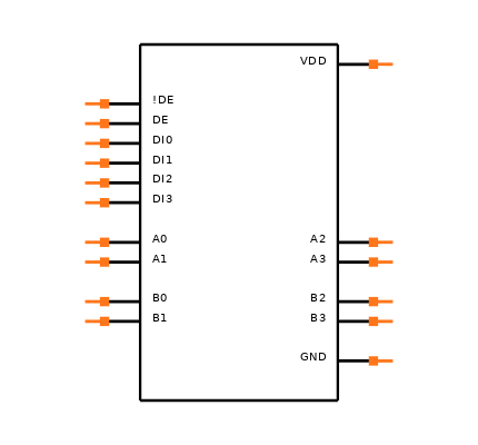 DS91M047TMAX/NOPB Symbol