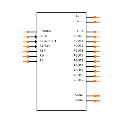 DS92LV1212AMSAX Symbol