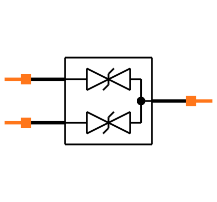 ESD2CAN24DBZRQ1 Symbol