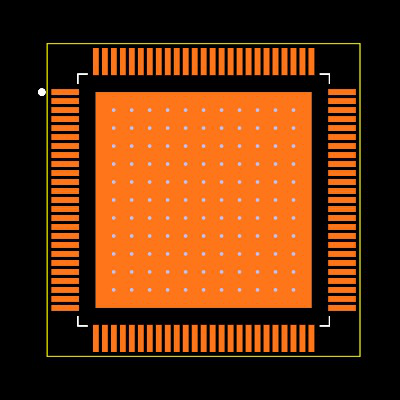 F28P650DH6PZPR Footprint