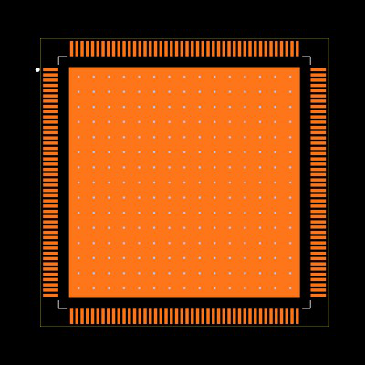F28P650DK8PTP Footprint