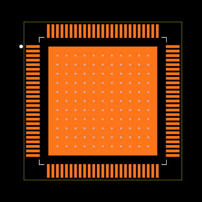 F28P650SK6PZPR Footprint