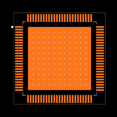 F28P659DH8PZPRQ1 Footprint