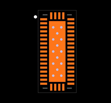 HD3SS6126RUAR Footprint