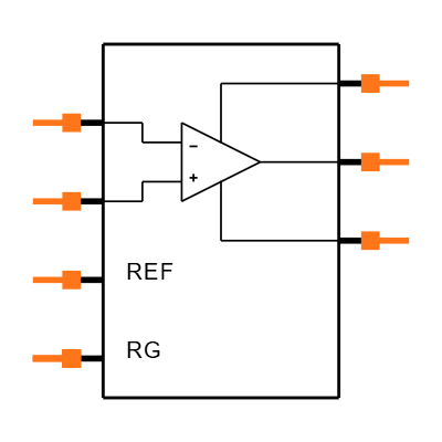 INA333QDGKRQ1 Symbol