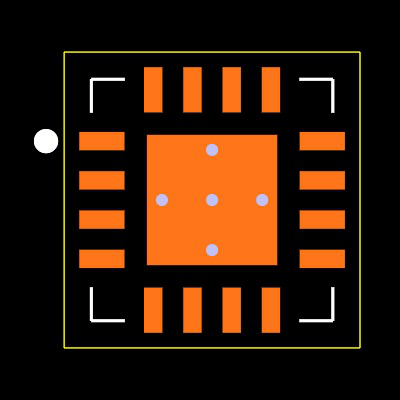 INA4290A1IRGVT Footprint