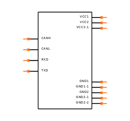 ISO1042BDWR Symbol