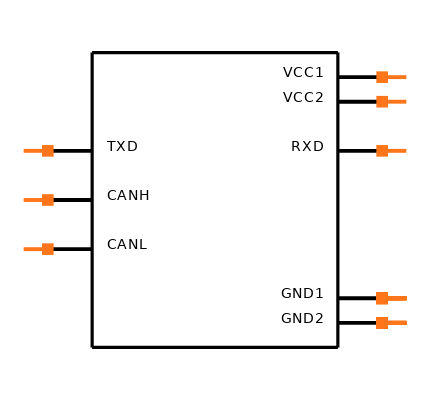 ISO1050DWR Symbol