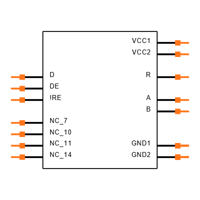 ISO1430DWR Symbol