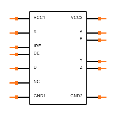 ISO1432DWR Symbol