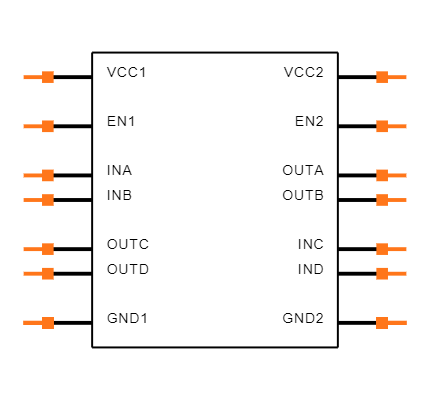 ISO6742FQDWRQ1 Symbol