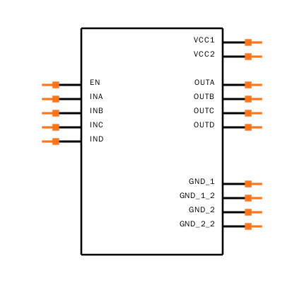 ISO7240CDW Symbol