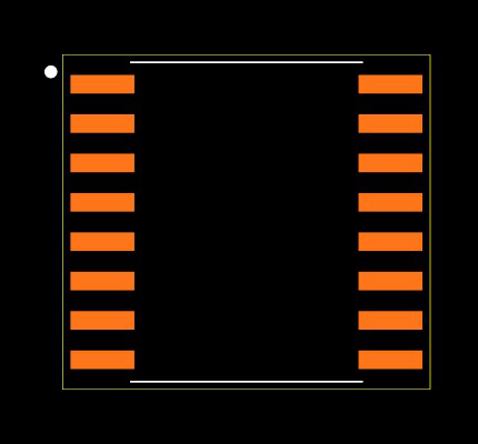 ISO7242CDWR Footprint