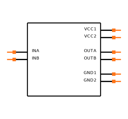 ISO7420FCCD Symbol